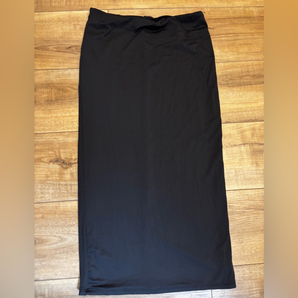 Forever 21 Black Pencil Skirt Women’s Medium Knee Length Stretch Office Basic